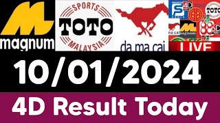 1012023 4D Result Today MalaysianMagnumLotto9 LottoDamacaiGrand DragonToToSingaporeLotto [upl. by Ahscrop]