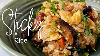 How to make sticky rice with Chinese sausages in a rice cooker [upl. by Schuster886]