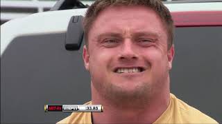 2011 World’s Strongest Man  Car Walk Deadlift Hold and Metal Block Press [upl. by Nivaj]