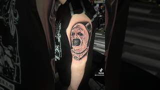 Art The clown Tattoo Today tattoo tattoos short terrifier trending [upl. by Pavlish]