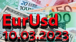 Валютная пара евро доллар Eur Usd График движения цены на 10032023 [upl. by Hamford]