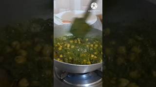 Palak Chole Recipe shorts cooking viralshort [upl. by Newmann636]