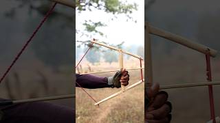 How To Make Bow And Arrow Full Tutorial Simple Mathod diy craft youtubeshorts wood bamboo [upl. by Nwavahs121]