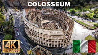 🇮🇹 Rome Colosseum by drone 4K 60fps UHD [upl. by Esinaj579]