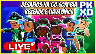 PK XD DESAFIOS COM BIA REZENDE E TIA MÔNICA pkxd live aovivocomimagens [upl. by Zeuqirdor]