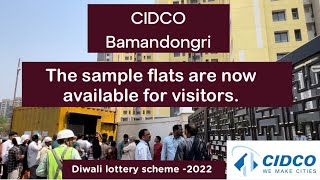 The sample flats are now available for visitors  Bamandongri Diwali lottery 2022  CIDCO [upl. by Burkhard47]