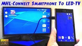 MHL HDMi How To Connect Smartphone To TV LED TV HDTV [upl. by Jessie]