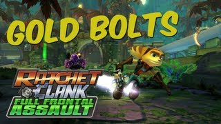 Ratchet amp Clank Full Frontal Assault Gold Bolt Guide GrummelNet Plasma Harvester [upl. by Ycinuq]