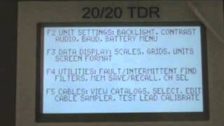 Prueba y medida de impedancia y longitud de cableado estructurado UTP y coaxial con un TDR [upl. by Ahsilam]