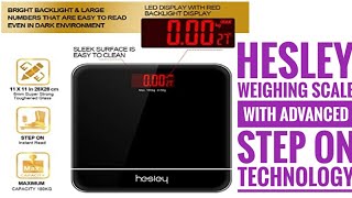 Hesley Weighing Scale with Advanced Step on Technology  Model Number  HSB1  Xiaomi Smart Scale 2 [upl. by Euell]