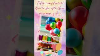 🎊 MensajeFrasesFelicitacionTarjeta De Cumpleanos 🎉✨🎁 [upl. by Euf]