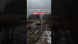 Mitsubishi Pajero 2 Off Road Water Cross Action 4x4 offroading mitsubishipajero [upl. by Anaihr]