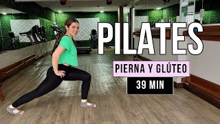 Rutina de PILATES PARA PIERNA Y GLÚTEOS  Con calentamiento y estiramiento 🍑 39 Minutos [upl. by Morehouse]