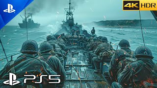 PS5 DDAY  Omaha Beach 1944  Realistic ULTRA Graphics Gameplay 4K 60FPS HDR Call of Duty [upl. by Hube]