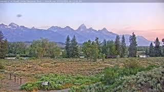 Teton Time Lapse of sunrise viewed from Dornans on July 17 2024 [upl. by Fine]