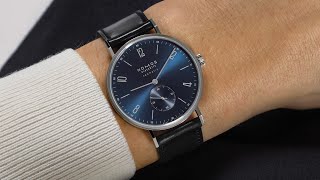 Unboxing NOMOS Glashütte  TANGENTE NEOMATIK BLUE GOLD  Watch  Uhr [upl. by Fawcette]