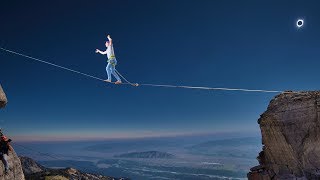 Align Highlining the solar eclipse with Alex Mason [upl. by Halford525]