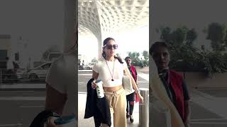 Sara Ali Khan Spotted At Mumbai Airport shorts [upl. by Ireg]