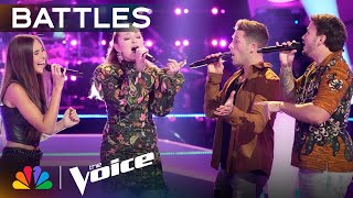 323 and Katie Os Beautiful Performance of quotLonesome Loserquot  The Voice Battles  NBC [upl. by Adnoyek]