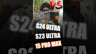 কে সেরা আইফোন নাকি সামসাং S24 Ultra vs iPhone 15 Pro Max vs S23 Ultra samzone [upl. by Sinnoda]