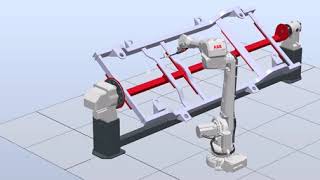 Programowanie offline robota ABB w środowisku RobotStudio  zadanie 30 [upl. by Acinorej]