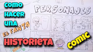 Como Hacer una HISTORIETA o COMICS en 8 pasos [upl. by Roter]