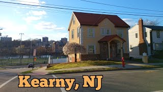 Walk tour in Kearny New Jersey USA  West Hudson Park to the Passaic River riverfront [upl. by Eneiluj450]