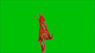 Blood Splatter Green Screen 17 [upl. by Alys542]