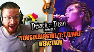 First Time Hearing quotYouSeeBIGGIRLTT LIVEquot  Attack on Titan OST REACTION [upl. by Farly]