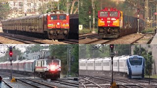 13 in 1 Trains on Delhi Agra Section Busy Route of Indian Railways [upl. by Etep]