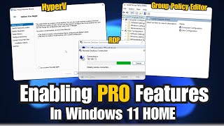 Enabling All PRO Features in Windows 11 HOME for FREE [upl. by Boyd]