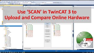 BK07 Use Scan in TwinCAT 3 to Upload and Compare Hardware Configuration [upl. by Burlie]