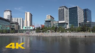 Salford Walk Salford Quays amp MediaCityUK【4K】 [upl. by Assilanna722]