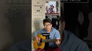 Dating Tayo  TJ Monterde Guitar cover w chord diagrams shorts [upl. by Apilef896]