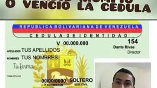 Que hacer con cedula vencida o perdida  venezolanos en Perú [upl. by Nymrak]