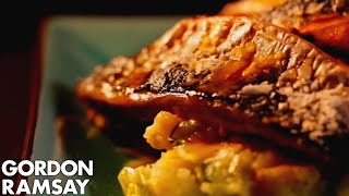 Roasted Mackerel with Garlic and Paprika  Gordon Ramsay [upl. by Adnotal]