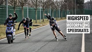 High speed Motor pacing session on InlineSkates  Felix Rijhnen [upl. by Animehliw]