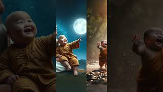 A cute little monk amp Jesus Christ wonderful imagination moments 71 cuteworld baby cutemonk [upl. by Namad]