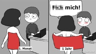 Wie BEZIEHUNGEN im 1 Monat vs 1 Jahr später aussehen [upl. by Chen]