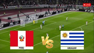 🔴EN VIVO PERU vs URUGUAY  CLASIFICACIÓN PARA EL MUNDIAL 2026  JUEGO DE FÚTBOL PES 21 [upl. by Ayikur]