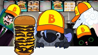 We Got A REAL JOB Guys Fast Food Simulator [upl. by Mcallister]