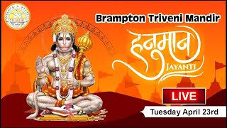 Happy Hanuman Jayanti  Brampton Triveni Mandir [upl. by Tsai]