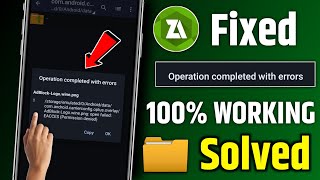 how to fix zarchiver operation completed with errors  zarchiver operation completed with errors fix [upl. by Benedicto]