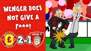 21 WENGER DOES NOT GIVE A F🤬 Man Utd vs Arsenal 2018 Parody Goals Highlights [upl. by Yob]