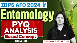 IBPS AFO 2024  Entomology PYQ Analsysis Based Concepts 8  By Meenakshi Mam [upl. by Anivad]