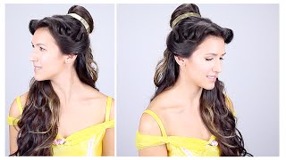 Belle Disney Princess Hair Tutorial [upl. by Zetta]