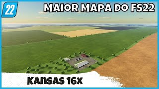 Kansas 16x o MAIOR mapa no Modhub do Farming Simulator 22 [upl. by Neetsirk]