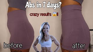 Abs in 7 days I tried CAROLINE GIRVANs ab workout [upl. by Hermann]