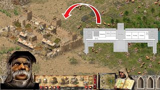 How to build Marshals defensive castle 🎯🏰 in Stronghold Crusader [upl. by Yenaiv604]