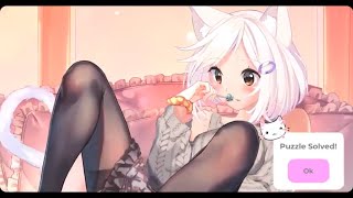 Mosaique Neko Waifus First Look Gameplay PC [upl. by Loma]